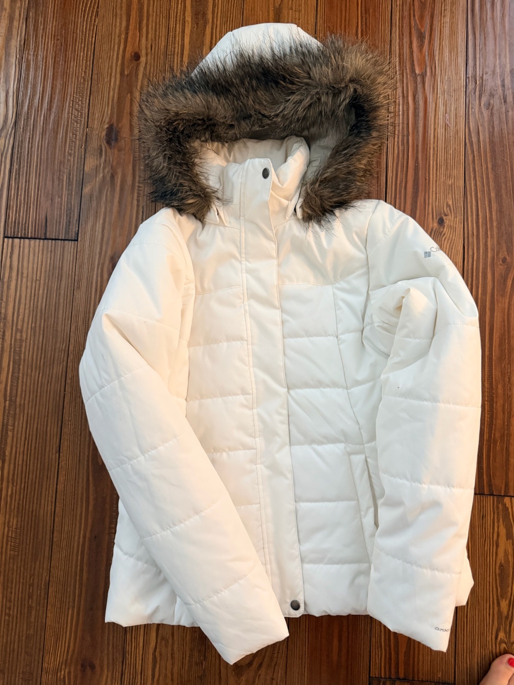 Columbia White Jacket with Branded Interior
